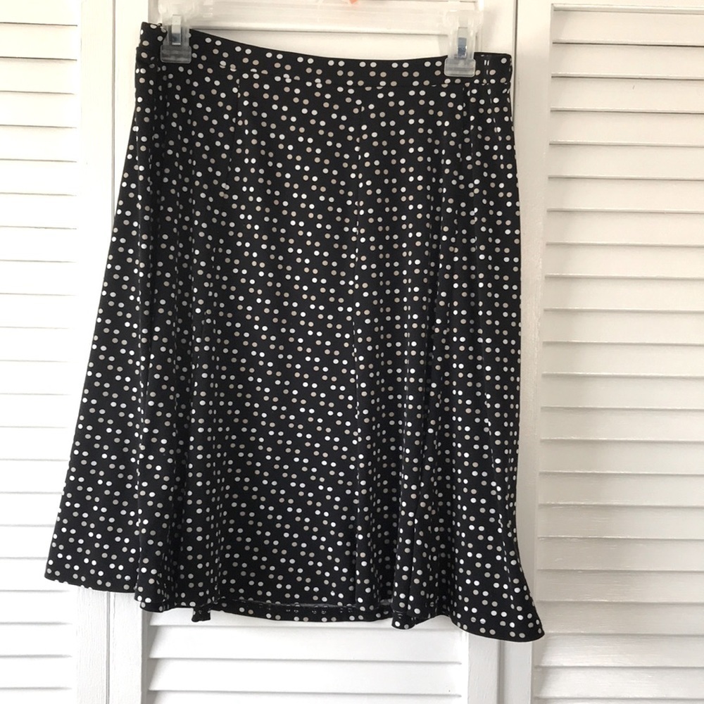 Liz Claiborne Polyester Blend Polka Dot Skirt